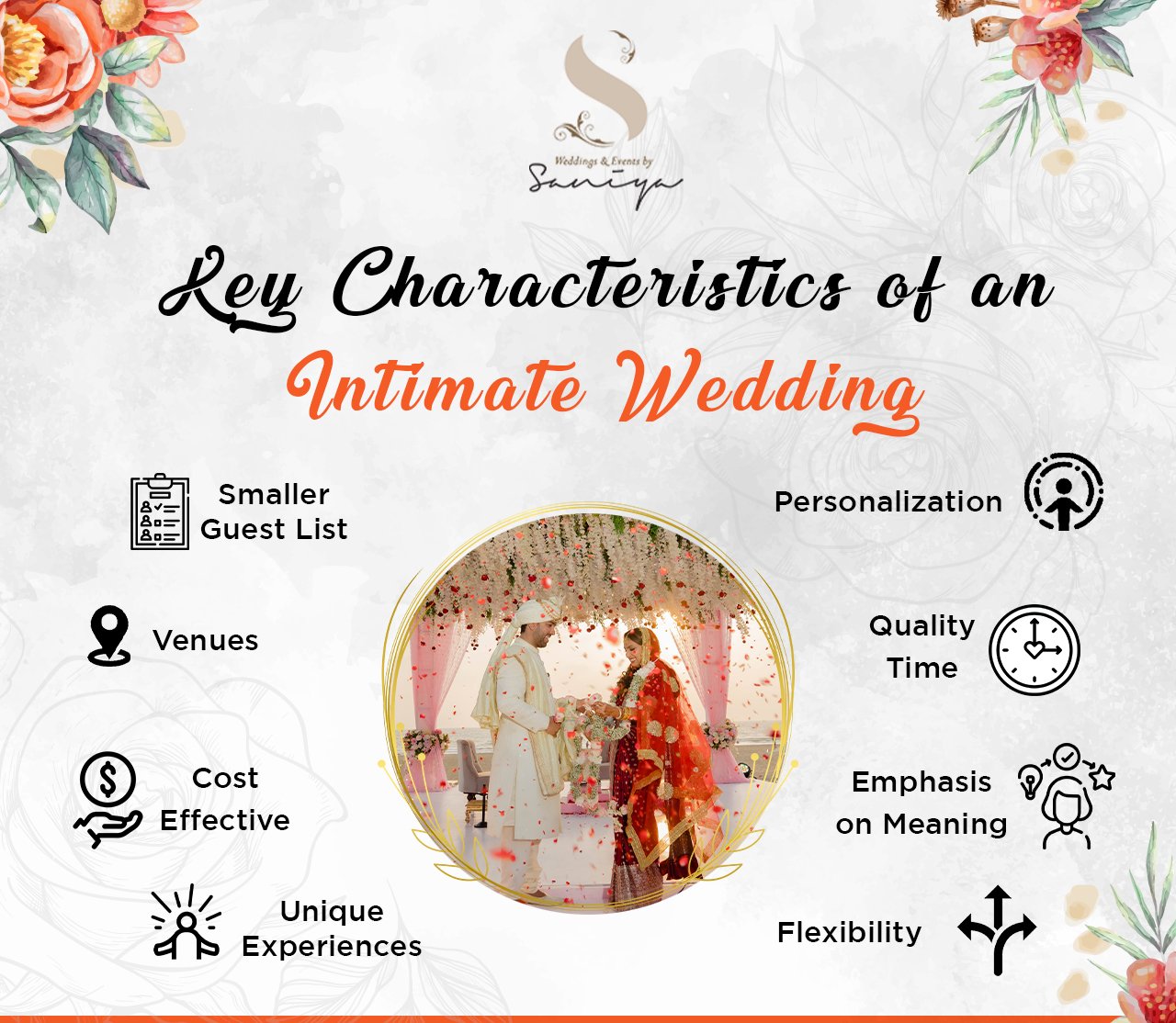 Key characteristics of an intimate wedding