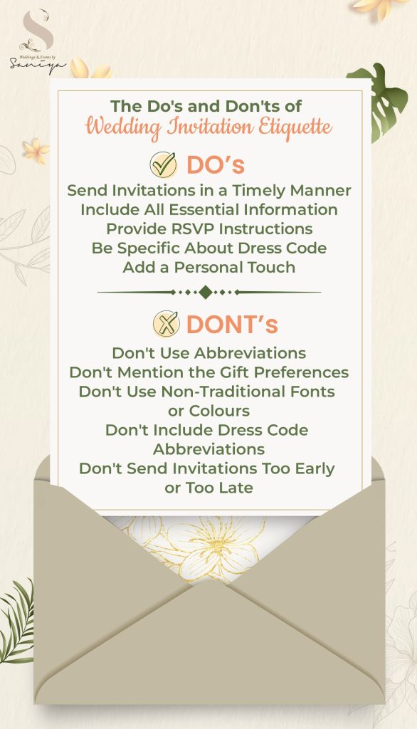 The Do's And Don'ts Of Wedding Invitation Etiquette