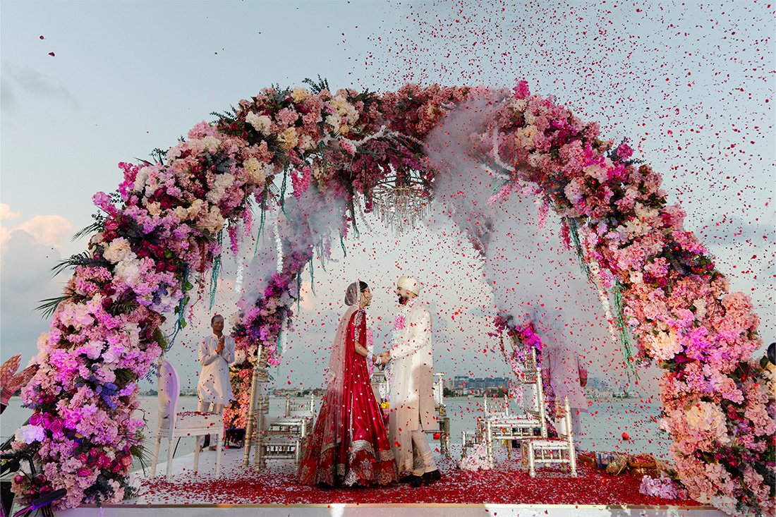 Kashmira&Sauren Destination Wedding Venue Raffles The Palm