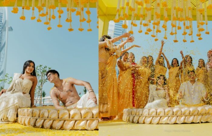 #Suman&Sami Haldi Outfit #Suman&Sami Haldi Outfit